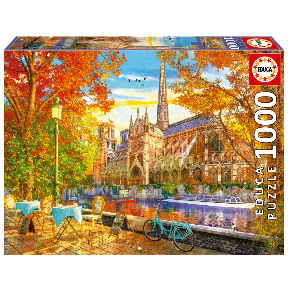 Puzzle, Educa, Notre Dame in Autumn, 1000 pieces