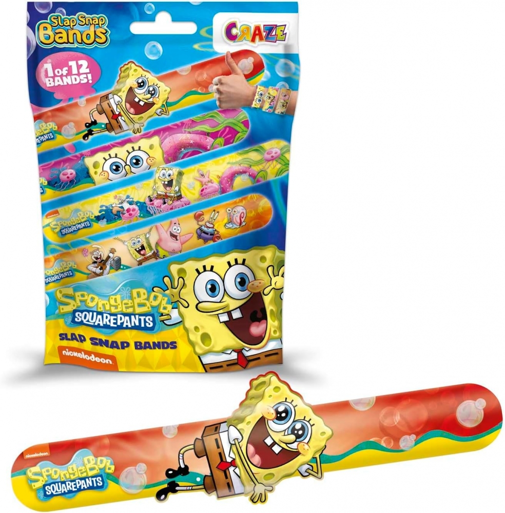 Gyűjthető karkötő, Craze, Spongyabob, 12 cm