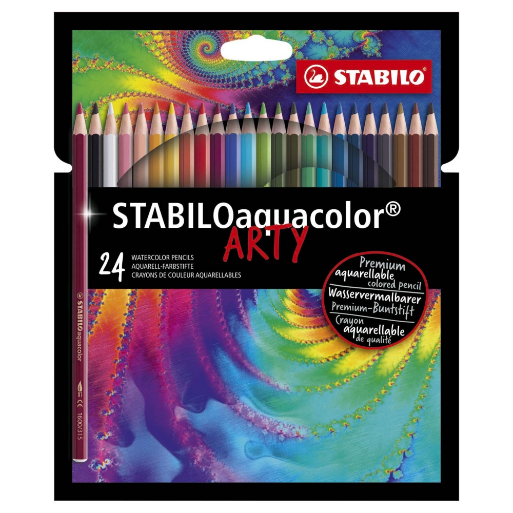 24 db Stabilo Aquacolor, többszínű színes ceruza készlet