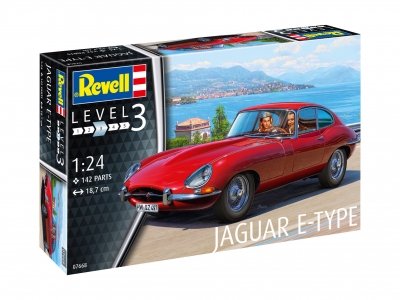 Сглобяем модел, Revell, Автомобил Ягуар E-Type купе, 142 части