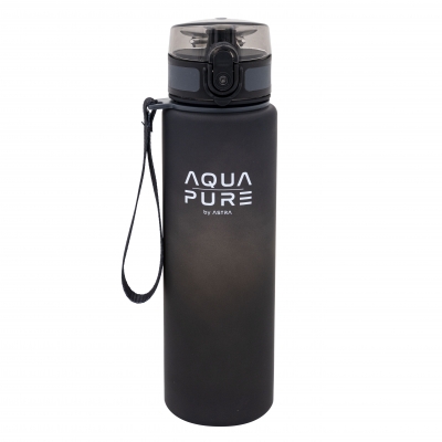 Бутилка за вода, Astra, Aqua Pure, Черна, 600 мл