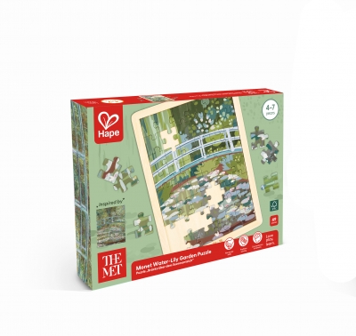 Дървен пъзел, Hape, The Met, Градина с водни лилии, Моне, 49 части