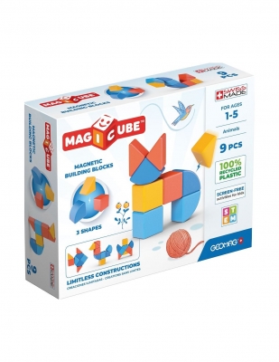 Magicube, mágneses építőkocka, állatok